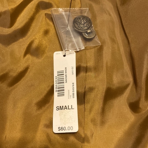 NWT Worthington Womens Short Utility Jacket, Sz. S, Monk Brown - Picture 9 of 13